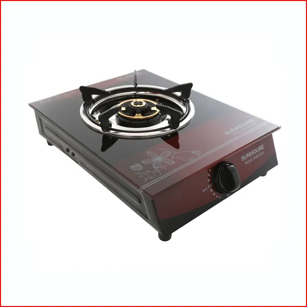Bếp gas dương đơn kính họng gang Sunhouse SHB212KG