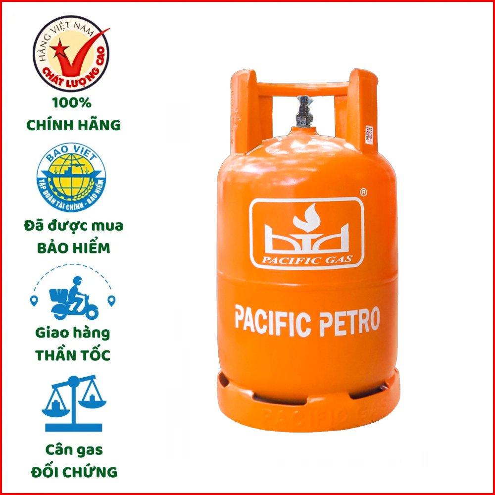 Bình gas Pacific Petro cam 12kg