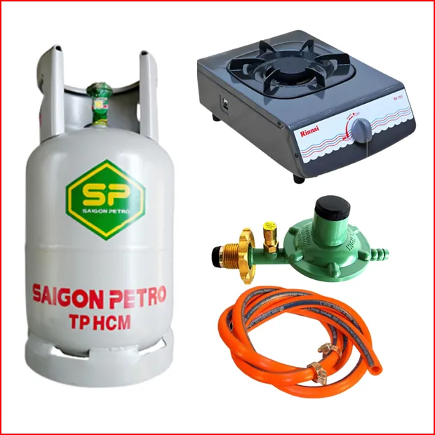 Bộ bình bếp Gas đơn Rinnai dây van tự động
