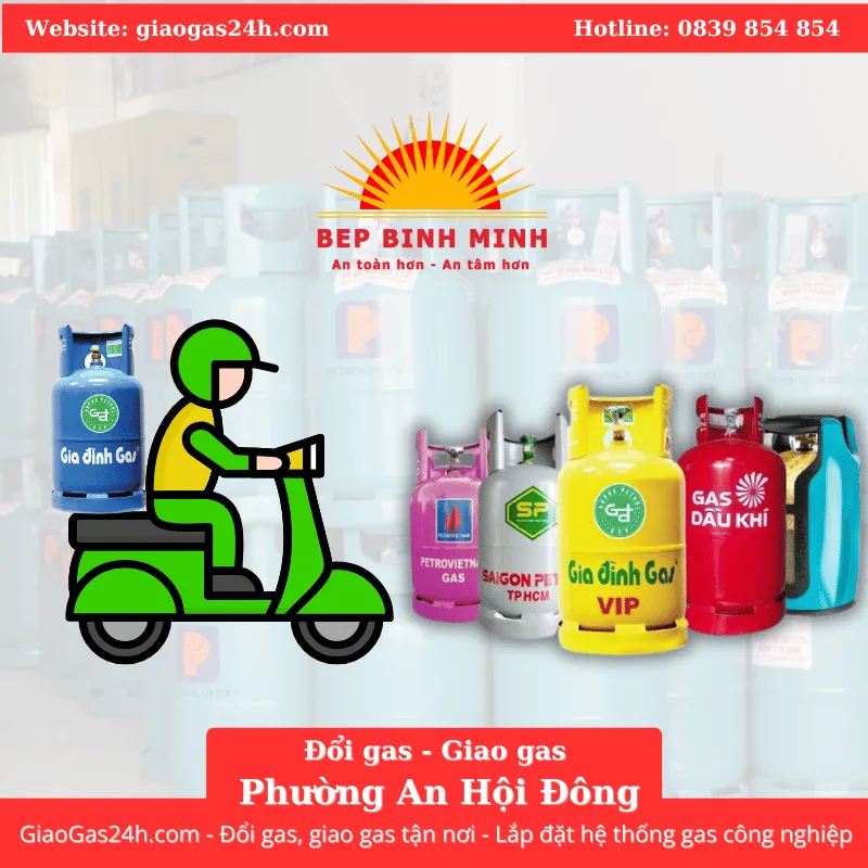 Giao Gas - Đổi Gas Tận Nơi Phường An Hội Đông