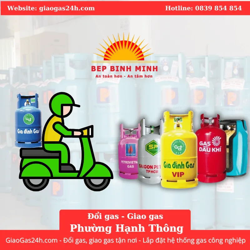 Giao Gas - Đổi Gas Tận Nơi Phường Hạnh Thông