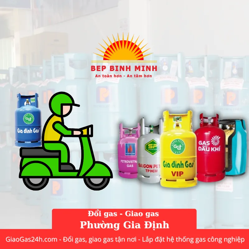 Đại lý, Cửa Hàng gas - Giao Gas Tận Nơi Phường Gia Định