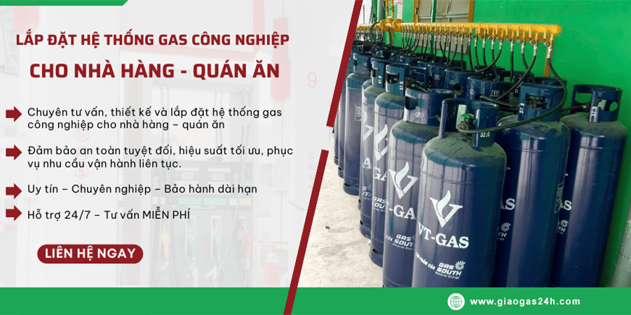 Lắp đặt hệ thống gas công nghiệp