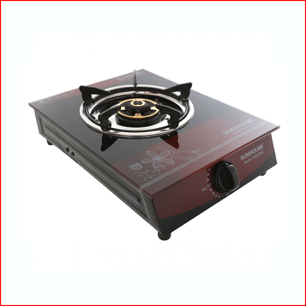 Bếp Gas Dương Đơn Kính Họng Gang Sunhouse SHB212KG