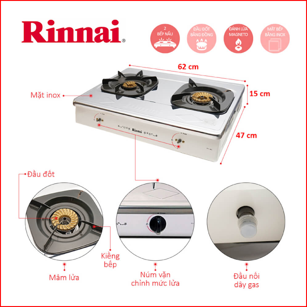 Bếp gas dương Rinnai RN-365SW(N)