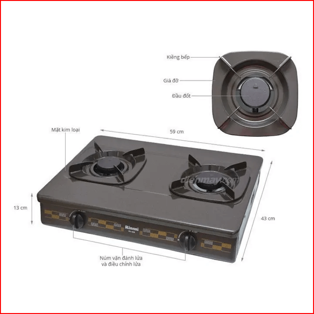 Bếp gas dương Rinnai RV-260(G)N