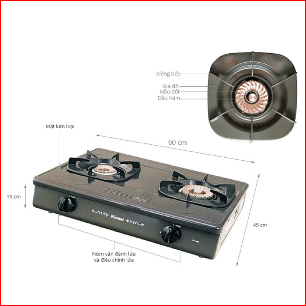 Bếp gas dương Rinnai RV-365G(N)