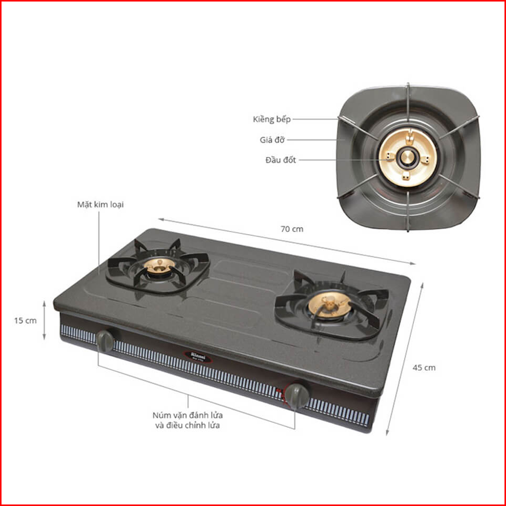 Bếp gas dương Rinnai RV-770G