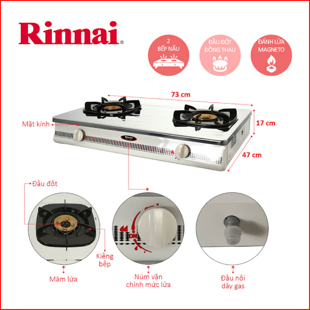 Bếp gas dương Rinnai RV-770(S1)