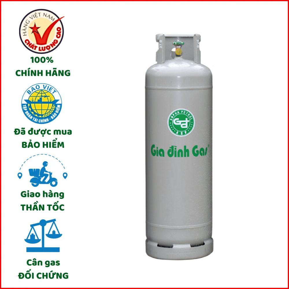 Bình Gas Công Nghiệp Gas Gia Đình 45kg