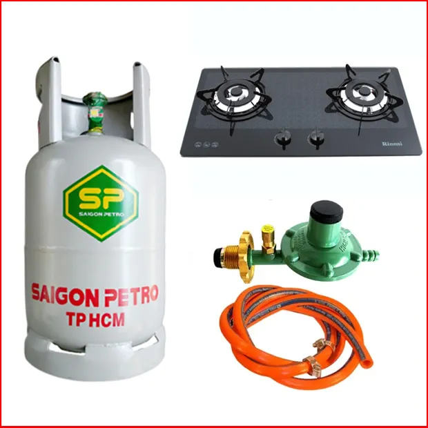 Combo Bình Gas + Bếp Gas Âm Rinnai RVB-2BG(D)N