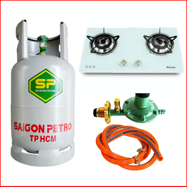 Combo bình gas + bếp Gas âm Rinnai RVB-2WGN